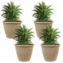 Sunnydaze Anjelica Polyresin Large Round Outdoor Planter
