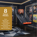 Sunnydaze Folding Indoor 2-Player Arcade Basketball Game with Electronic Scorer and 8 Game Modes