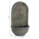 Sunnydaze Messina Outdoor Wall Fountain