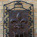 Sunnydaze French Lily Outdoor Wall Fountain