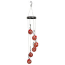 Sunnydaze Hand-Blown Glass Hummingbird Feeder Balls - Set of 6 Hanging Nectar Feeders with 6 Ports - 30 oz Capacity