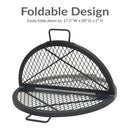 Sunnydaze Round Folding Camping Grill Grate