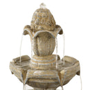 Sunnydaze 3-Tier Outdoor Water Fountain with Pump - 48" H