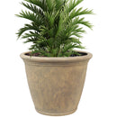 Sunnydaze Anjelica Polyresin Large Round Outdoor Planter