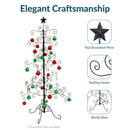 Sunnydaze Noelle Metal Christmas Tree Ornament Display - 60" H