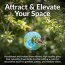 Sunnydaze Solar Bird Feeder with Glass Fly-Through Design