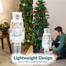 Sunnydaze Sterling the Silver Christmas Nutcracker Statue - 37" H