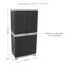 Sunnydaze 48.75" H Lockable Storage Cabinet with 3 Adjustable Shelves