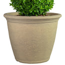 Sunnydaze Anjelica Polyresin Large Round Outdoor Planter