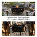 Sunnydaze Cosmic 42" Large Outdoor Fire Pit
