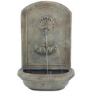 Sunnydaze Seaside 27" H Polystone Outdoor Wall Fountain