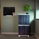 Sunnydaze 48.75" H Lockable Storage Cabinet with 3 Adjustable Shelves