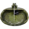 Sunnydaze Modern Cascading Bowls Solar Powered Fountain with Battery Backup - 28-Inch