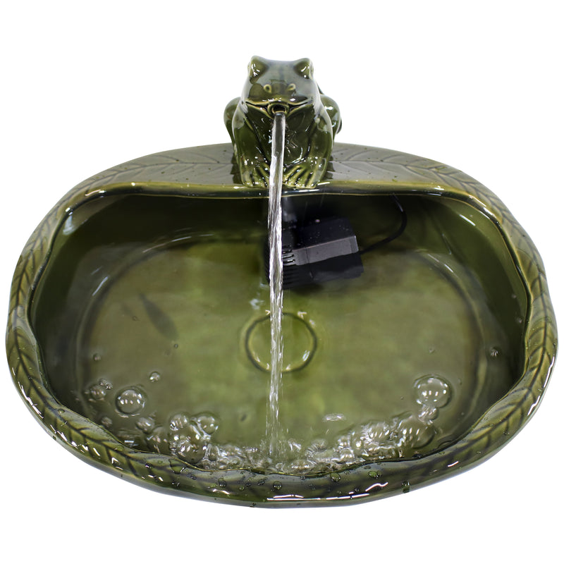 Sunnydaze Modern Cascading Bowls Solar Powered Fountain with Battery Backup - 28-Inch