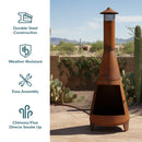 Sunnydaze 70" Chiminea Outdoor Fireplace
