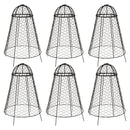 Sunnydaze Mesh Cloche Plant Protector with Removable Cover - 6-Pack