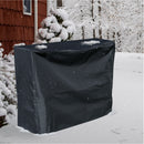 Sunnydaze Outdoor Firewood Log Rack Cover - Black