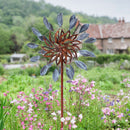 Sunnydaze Whirling Petals Metal Garden Wind Spinner