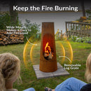 Sunnydaze 50” Santa Fe Chiminea Outdoor Fireplace