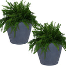 Sunnydaze Anjelica Polyresin Large Round Outdoor Planter