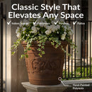 Sunnydaze Arabella Polyresin Large Round Outdoor Planter