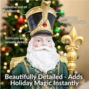 Sunnydaze Guardian of the North Santa Claus Statue - 37" H