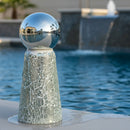 Sunnydaze Mosaic Glass Gazing Ball Stand for Outdoor Garden