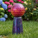 Sunnydaze Mosaic Glass Gazing Ball Stand for Outdoor Garden