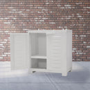 Sunnydaze Plastic Garage Storage Cabinet with Adjustable Shelf