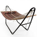 Sunnydaze 2-Person Quilted Fabric Double Hammock with Pillow