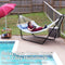 Sunnydaze Quilted 2-Person Hammock with Multi-Use Universal Stand