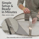 Sunnydaze Round Stainless Steel Fire Pit Spark Screen