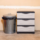 Sunnydaze 3-Tier Plastic Storage Drawers