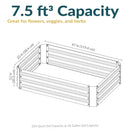 Sunnydaze Galvanized Steel Raised Garden Bed