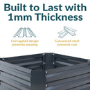 Sunnydaze Galvanized Steel Raised Garden Bed