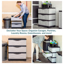 Sunnydaze 3-Tier Plastic Storage Drawers
