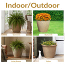 Sunnydaze Anjelica Polyresin Large Round Outdoor Planter