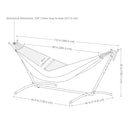 Sunnydaze Brazilian Double Hammock with Stand and Carrying Case