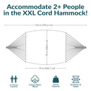 Sunnydaze Mayan Outdoor Hammock - Family Size - Handwoven