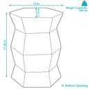 Sunnydaze Ceramic Garden Stool Side Table