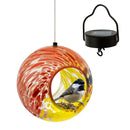 Sunnydaze Solar Bird Feeder with Glass Fly-Through Design