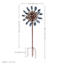 Sunnydaze Whirling Petals Metal Garden Wind Spinner
