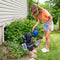 Sunnydaze Rock Falls Solar Outdoor Water Fountain with Battery Backup