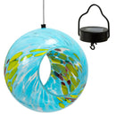 Sunnydaze Solar Bird Feeder with Glass Fly-Through Design