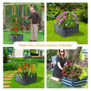 Sunnydaze Galvanized Steel Raised Garden Bed