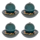 Sunnydaze Indoor Ceramic Tabletop Water Fountain with Orb - 7"