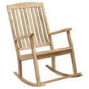 Sunnydaze Outdoor Rocking Chair for Patio - Teak Wood
