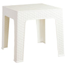 Sunnydaze Outdoor Square Plastic Adirondack Patio Side Table