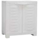 Sunnydaze Plastic Garage Storage Cabinet with Adjustable Shelf
