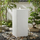 Sunnydaze Rectangle Polystone Outdoor Bubble Fountain